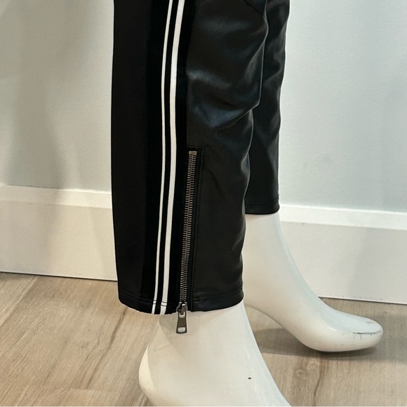 Marc Cain 50/50 Faux Leather & Stretch Fabric Joggers - Picture 7 of 13